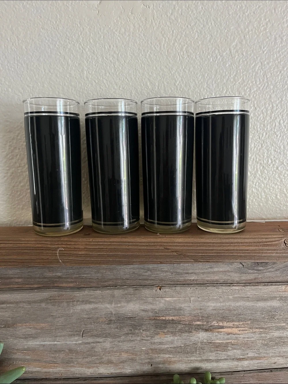 Vintage RARE • MCM Rosy Fernandez Diaz Clown Highball Glasses Set of 4